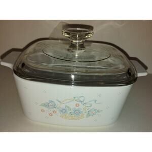 Vintage CorningWare Country Cornflower Casserole Dish